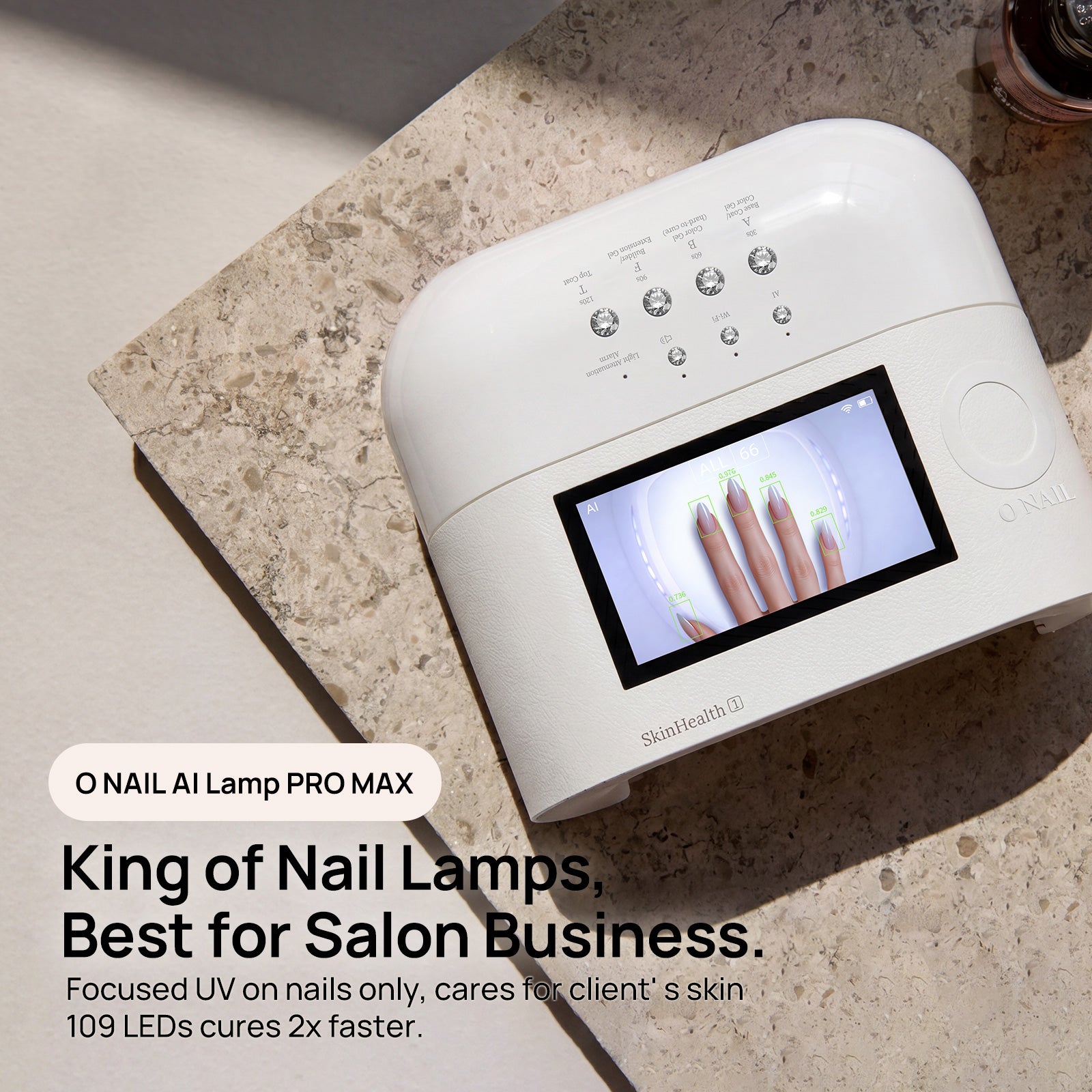 O NAIL Rechargeable AI Nail Lamp - SUNX PRO MAX