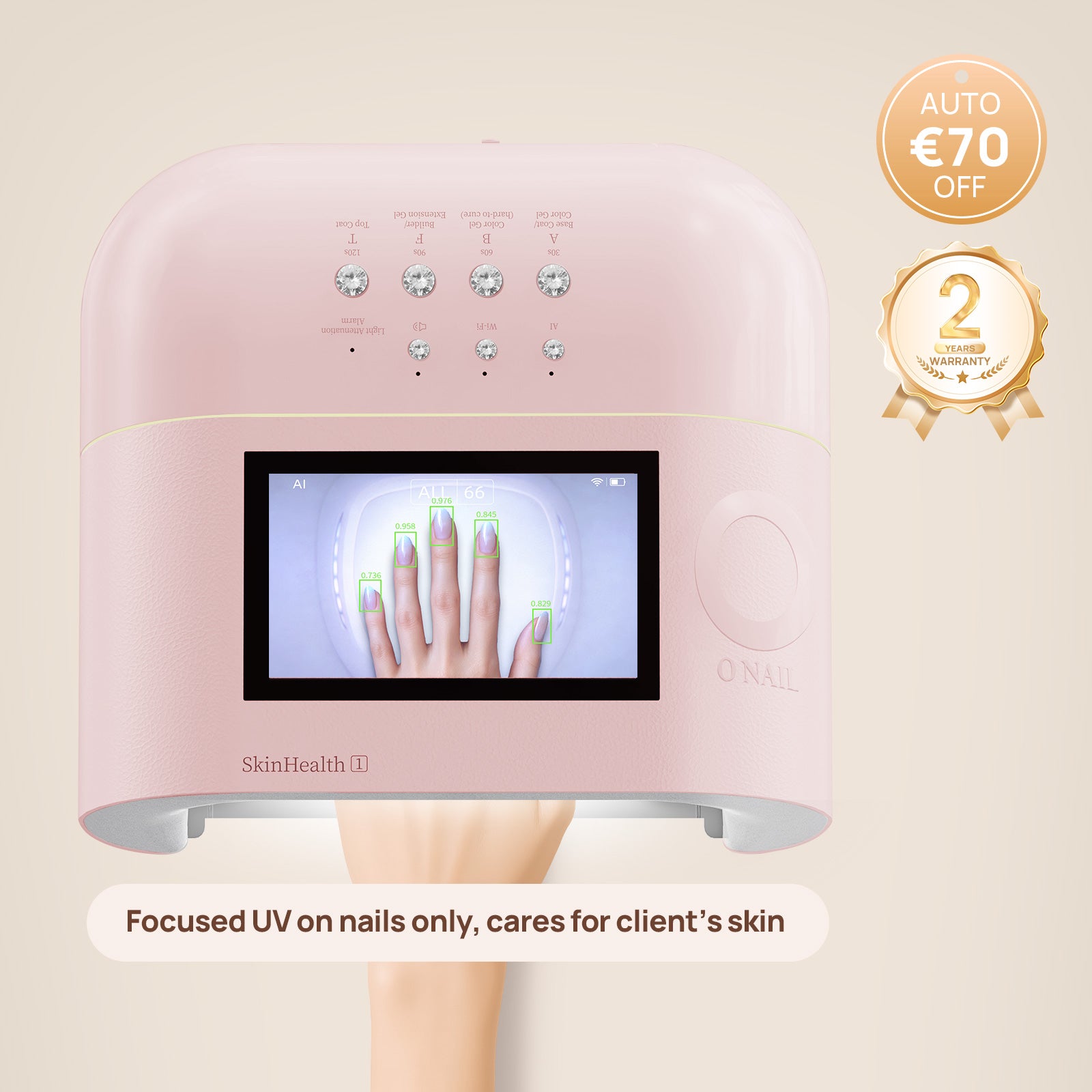 <tc>O NAIL Lampada per Unghie AI Ricaricabile - SUNX PRO MAX</tc>