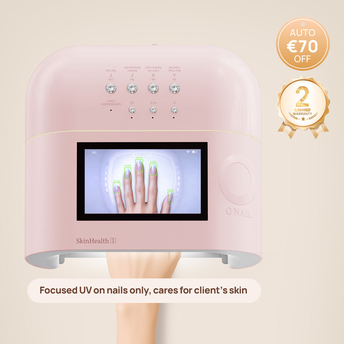 <tc>O NAIL Lampada per Unghie AI Ricaricabile - SUNX PRO MAX</tc>