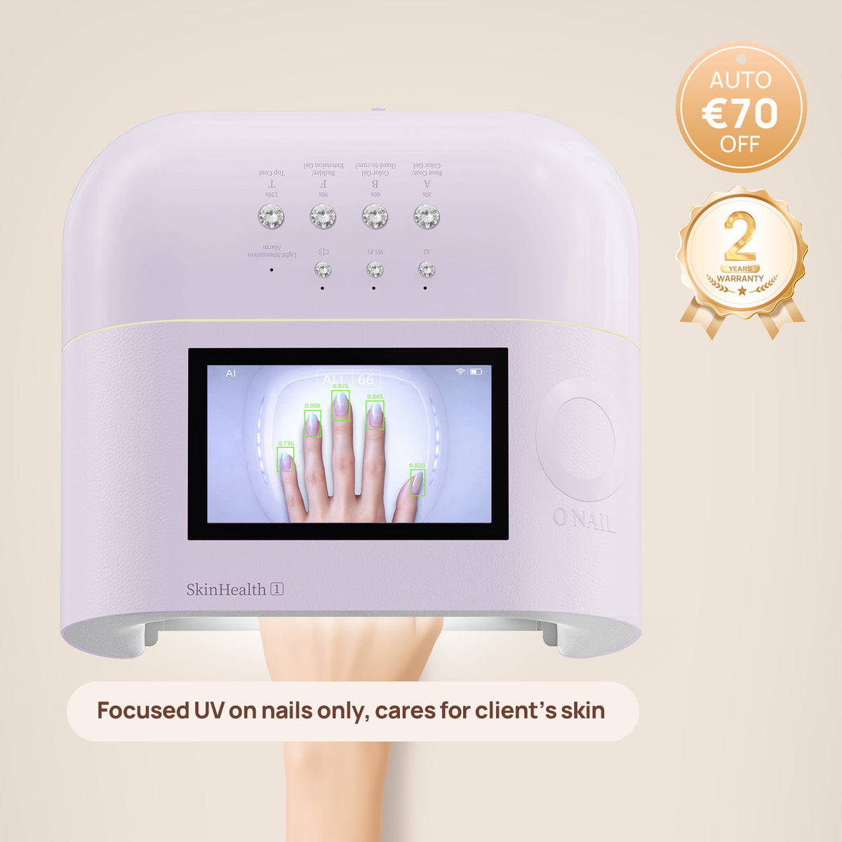 <tc>O NAIL Lampada per Unghie AI Ricaricabile - SUNX PRO MAX</tc>