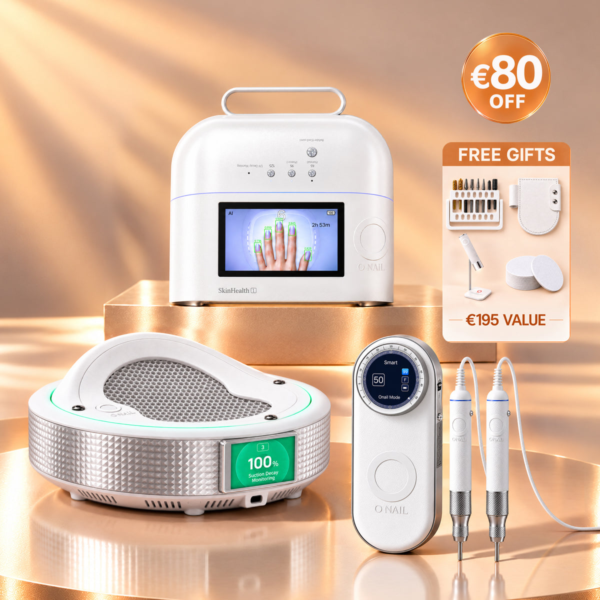 Ultimate Salon System | ONAIL 1 PRO MAX + Nail Drill Pro Max + Dust Collector