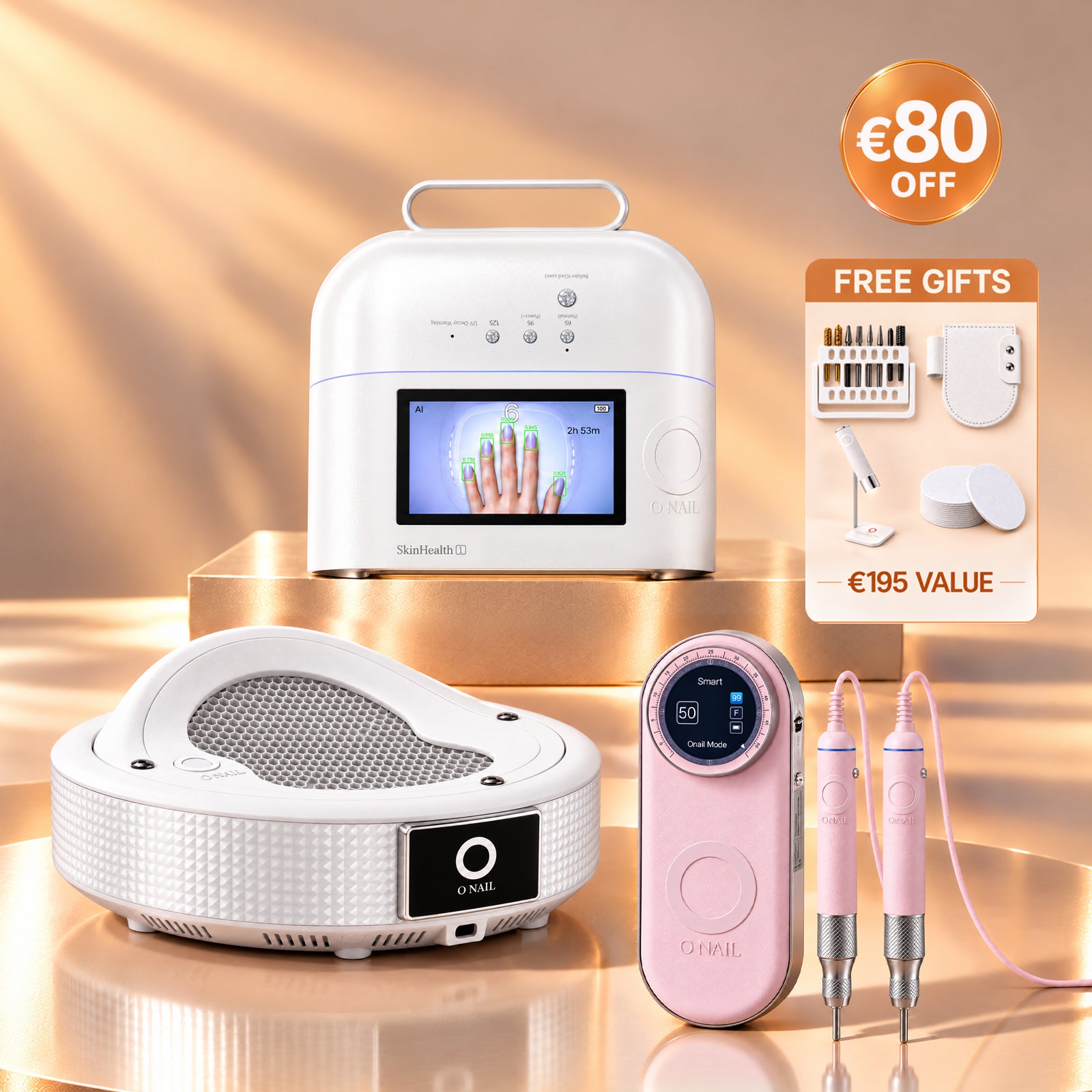 Ultimate Salon System | ONAIL 1 PRO MAX + Nail Drill Pro Max + Dust Collector