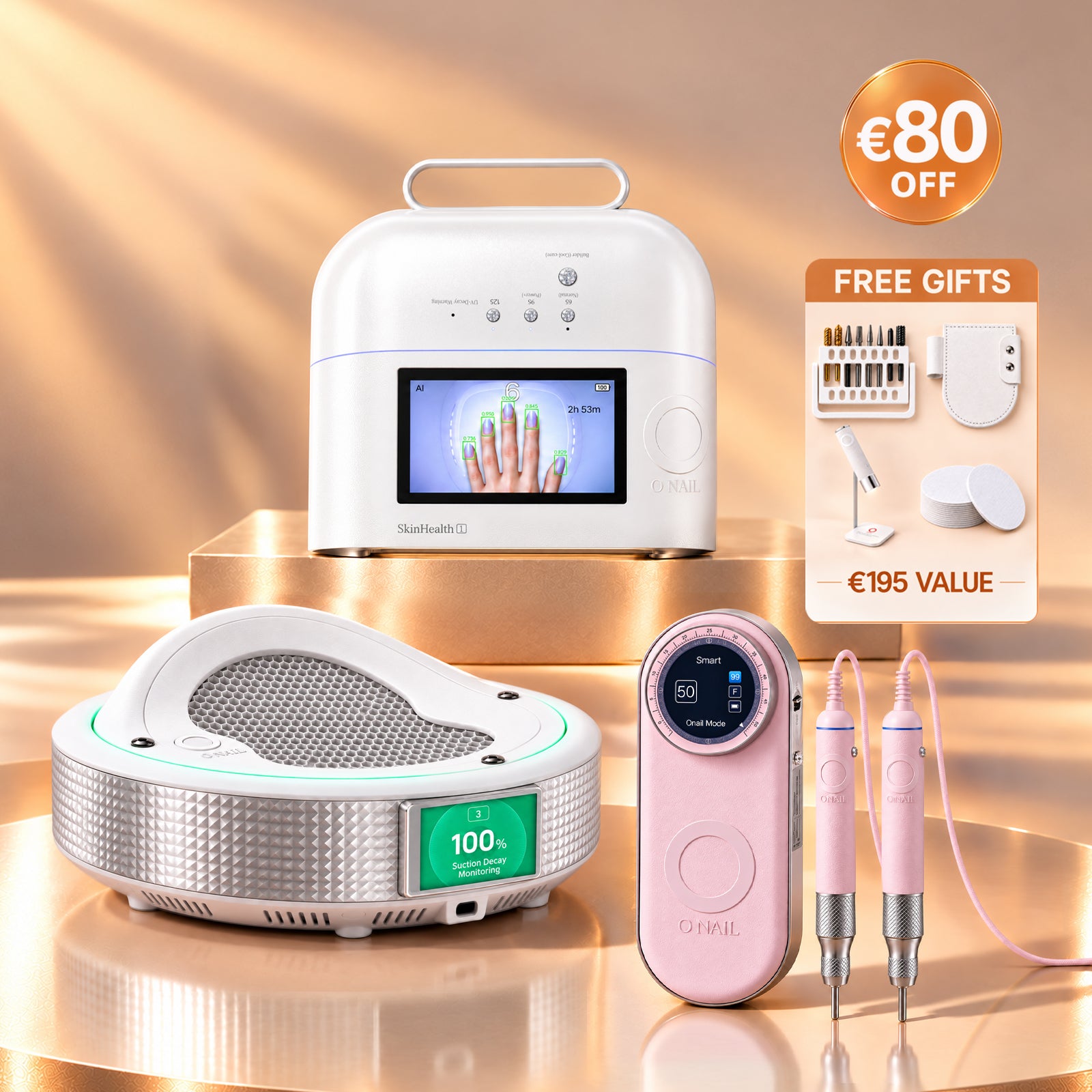 Ultimate Salon System | ONAIL 1 PRO MAX + Nail Drill Pro Max + Dust Collector