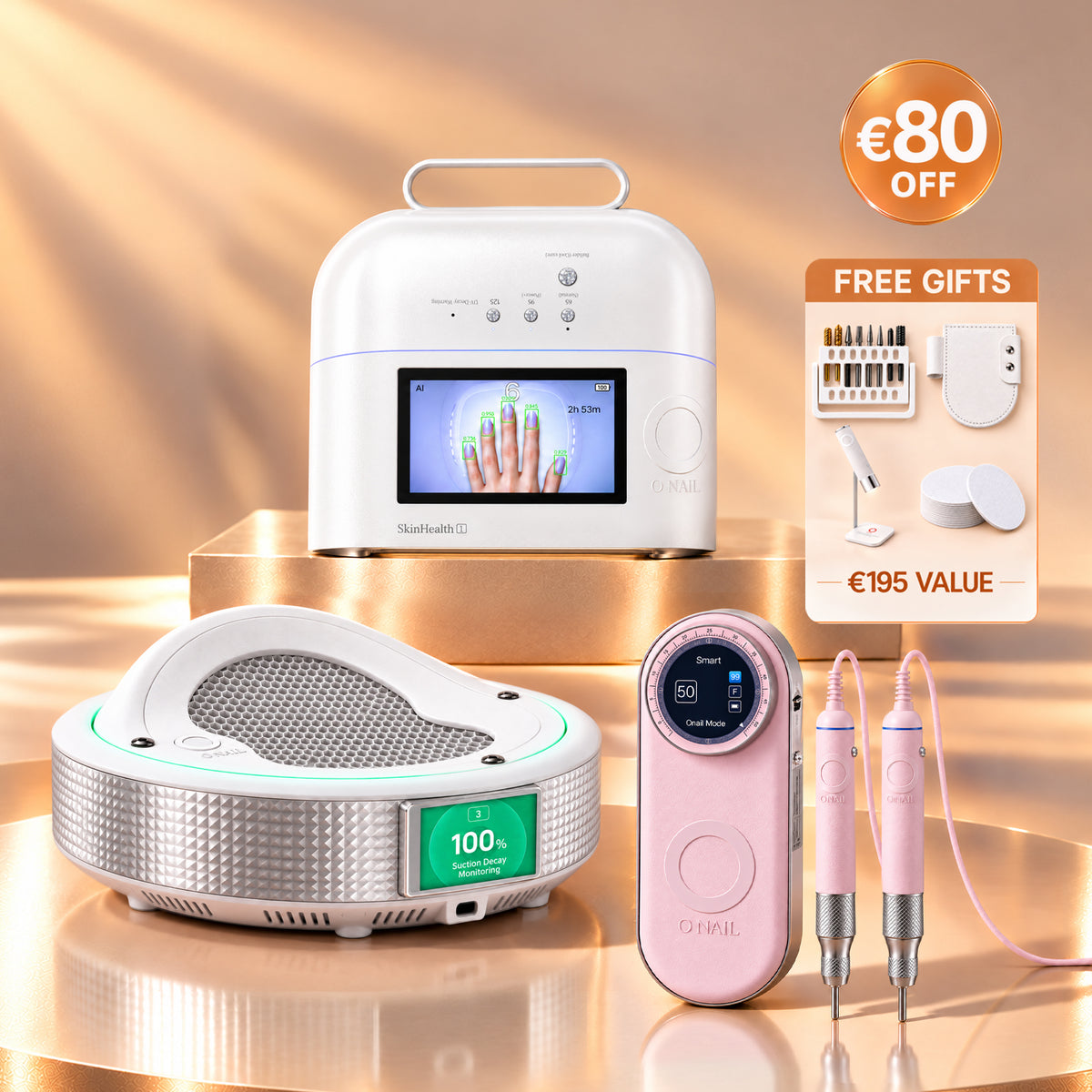 Ultimate Salon System | ONAIL 1 PRO MAX + Nail Drill Pro Max + Dust Collector