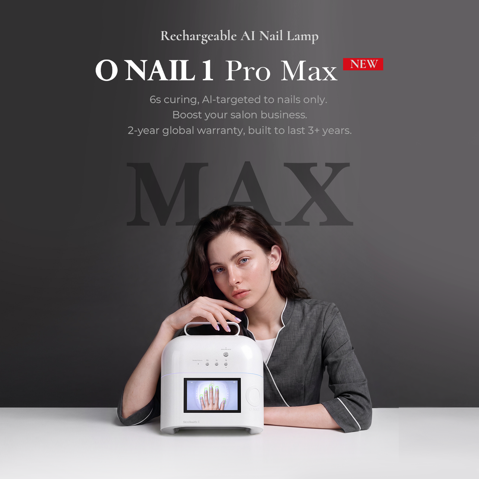 ONAIL 1 PRO MAX-Rechargeable AI Nail Lamp
