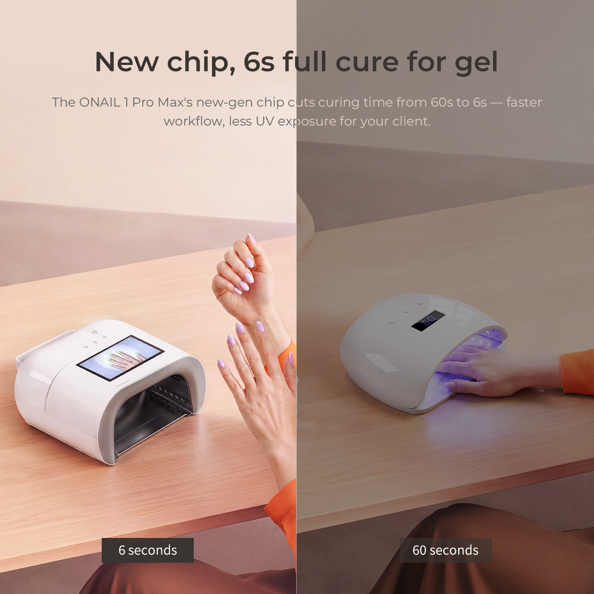ONAIL 1 PRO MAX-Rechargeable AI Nail Lamp