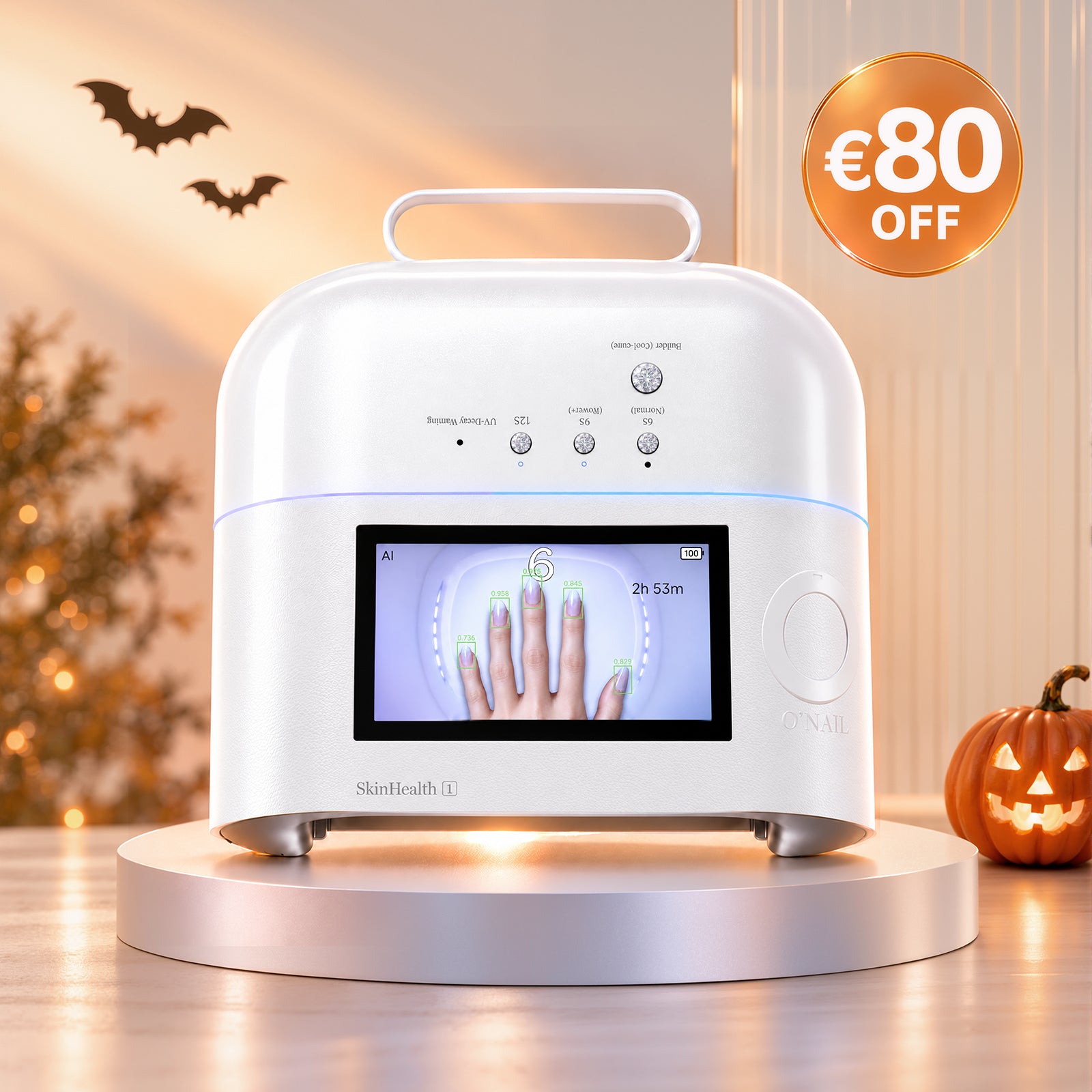ONAIL 1 PRO MAX-Rechargeable AI Nail Lamp