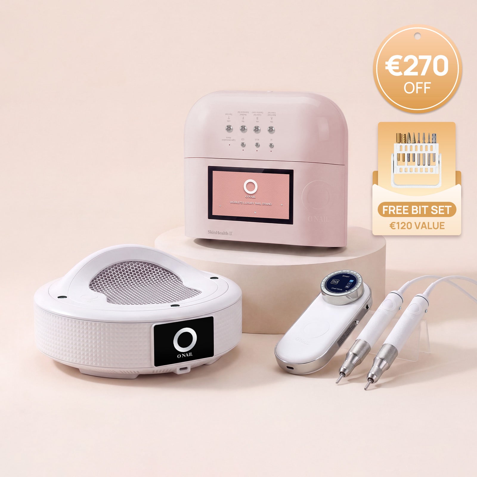 Sistema per saloni definitivo | SUNX PRO MAX + Fresa per unghie Pro Max + Aspiratore di polveri