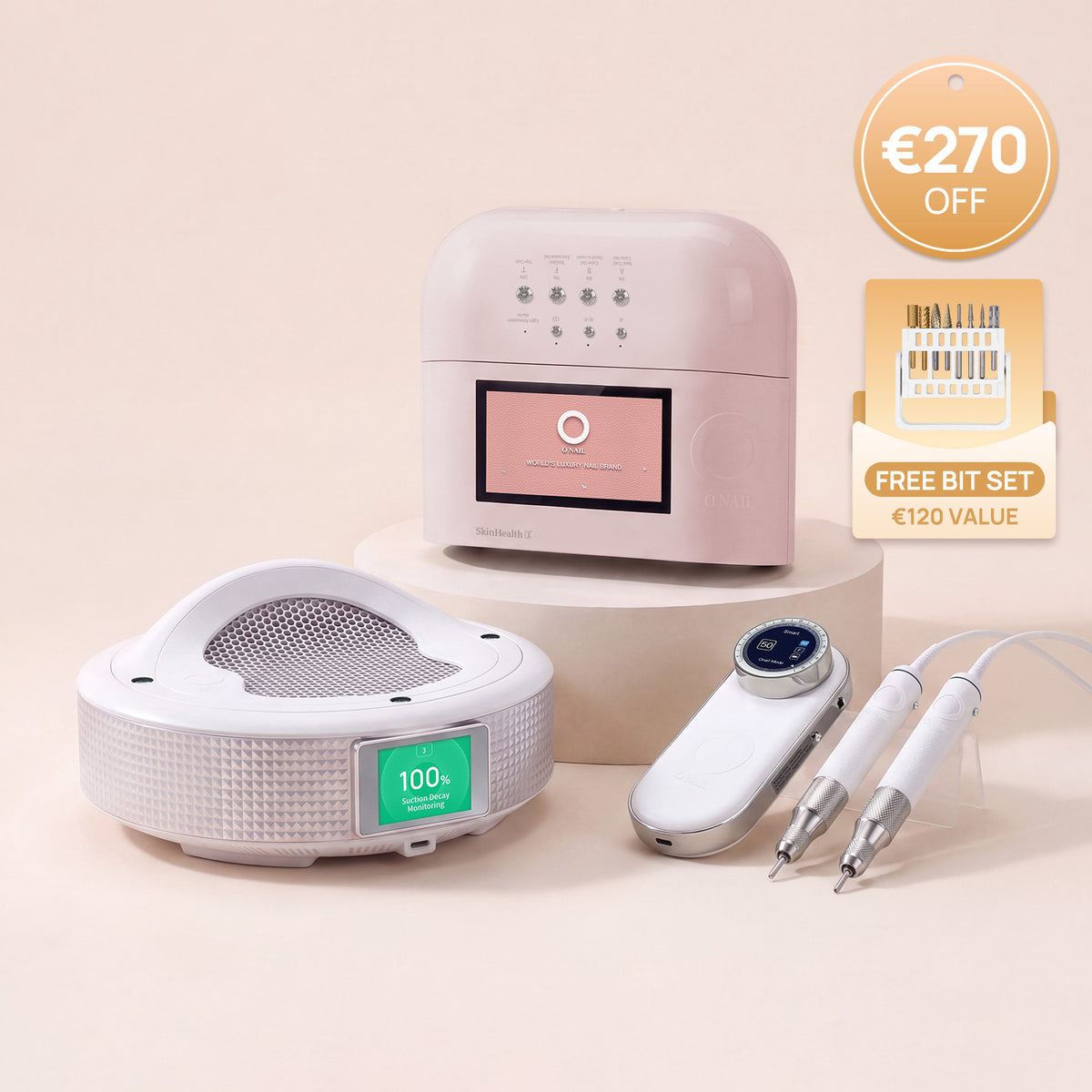 Sistema per saloni definitivo | SUNX PRO MAX + Fresa per unghie Pro Max + Aspiratore di polveri