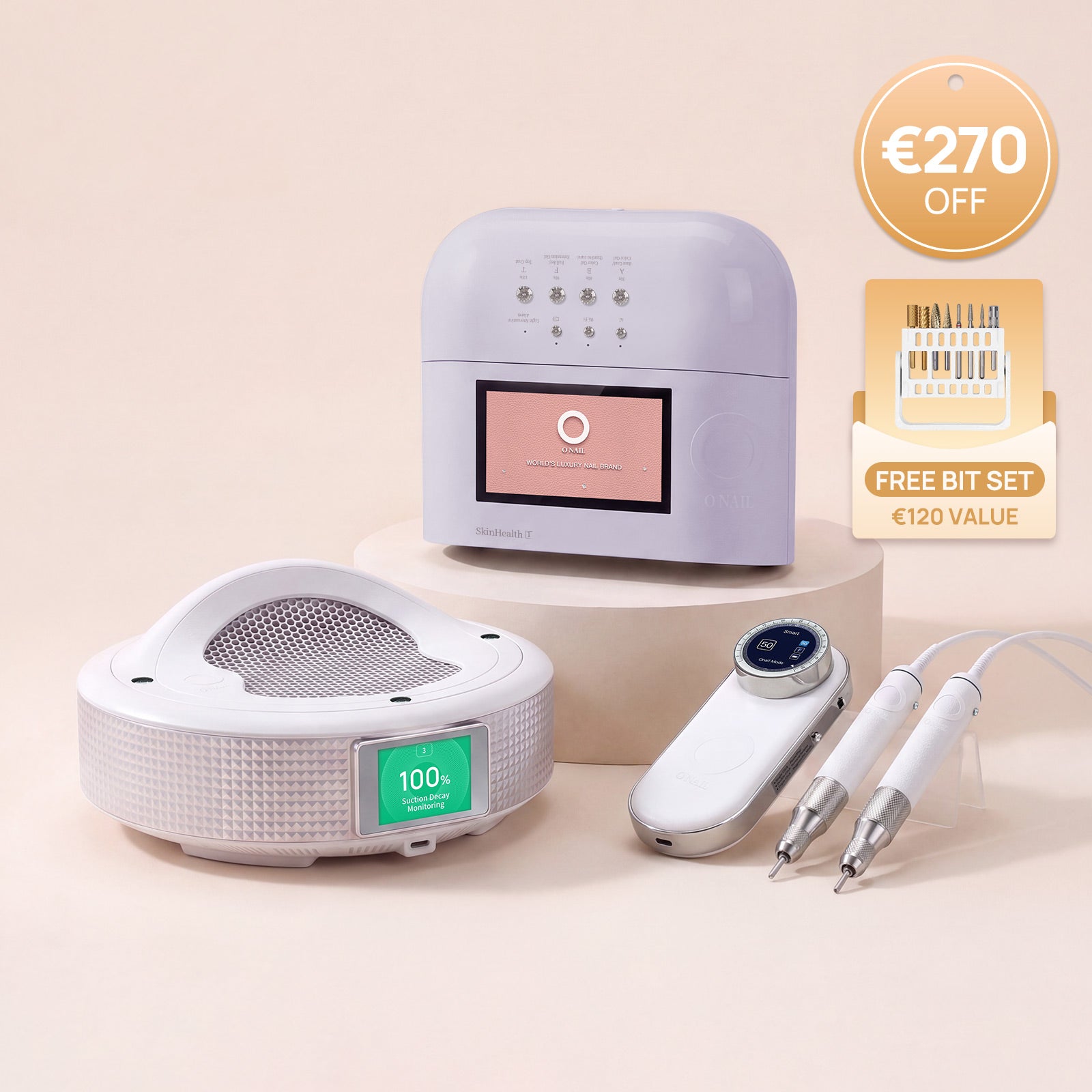 Sistema per saloni definitivo | SUNX PRO MAX + Fresa per unghie Pro Max + Aspiratore di polveri