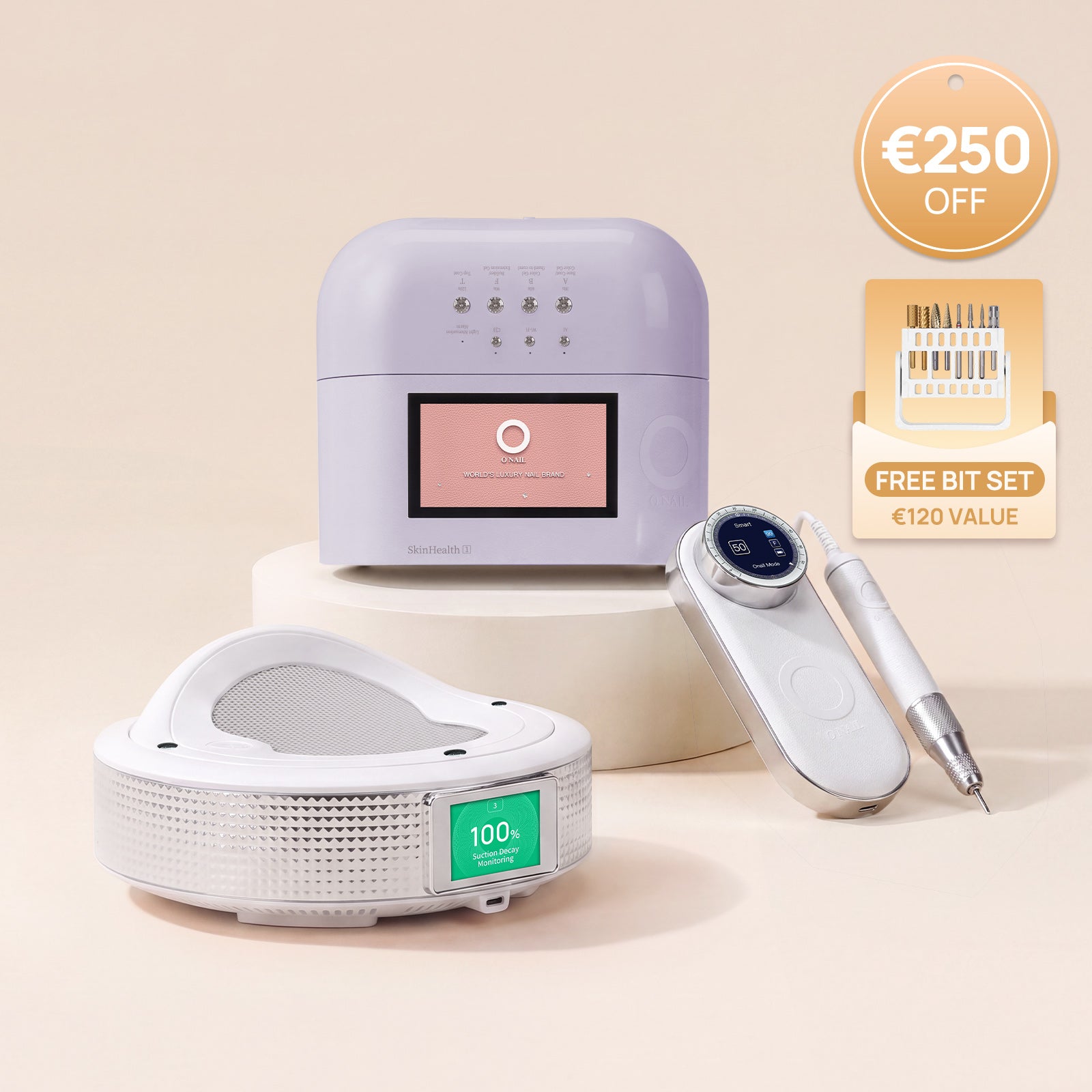 Sistema per saloni definitivo | SUNX PRO MAX + Fresa per unghie Pro Max + Aspiratore di polveri