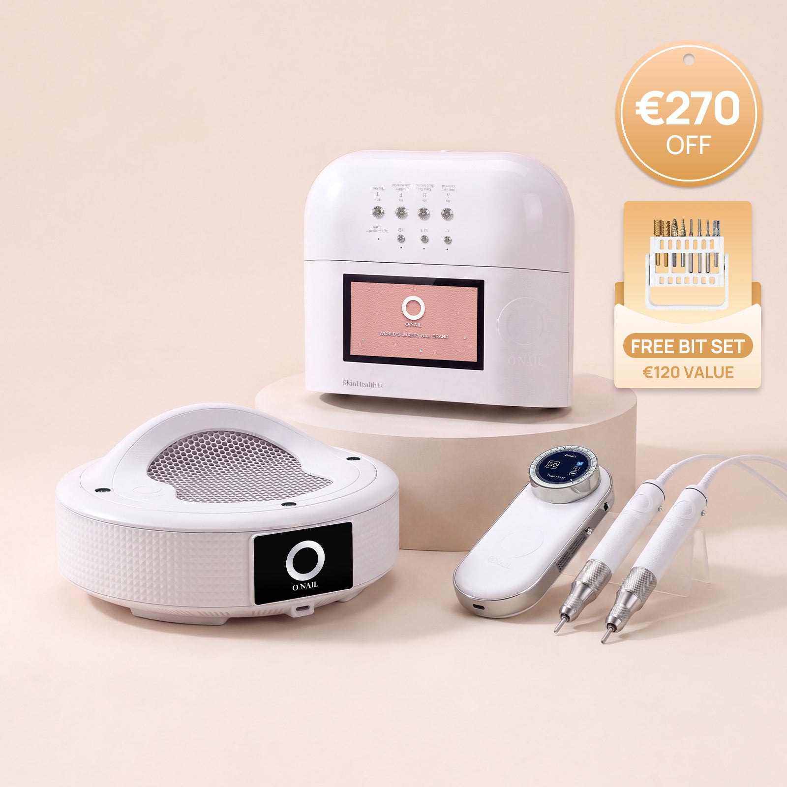 Sistema per saloni definitivo | SUNX PRO MAX + Fresa per unghie Pro Max + Aspiratore di polveri