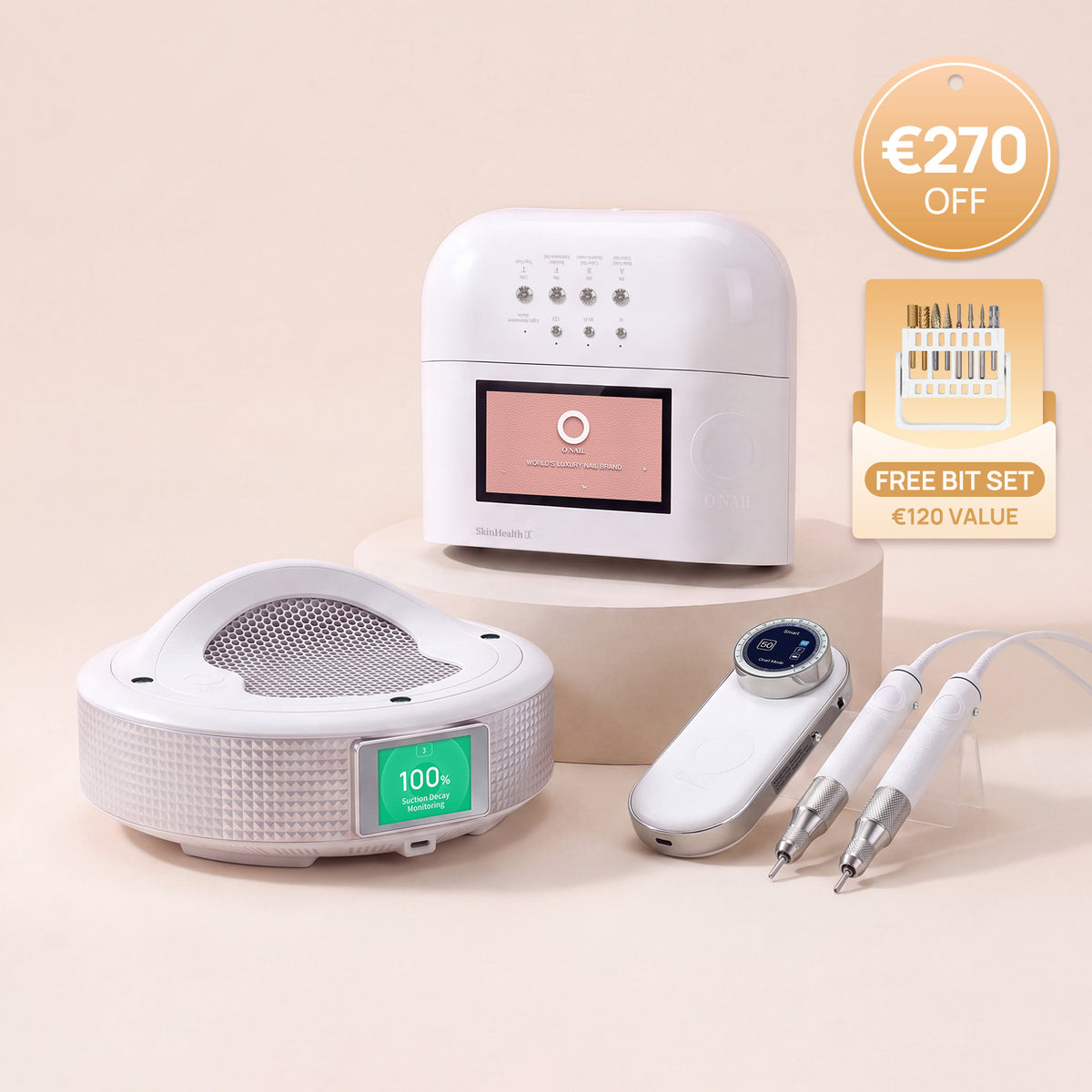 Sistema per saloni definitivo | SUNX PRO MAX + Fresa per unghie Pro Max + Aspiratore di polveri
