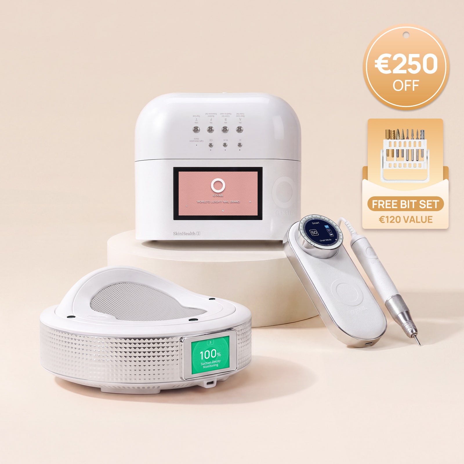 Sistema per saloni definitivo | SUNX PRO MAX + Fresa per unghie Pro Max + Aspiratore di polveri