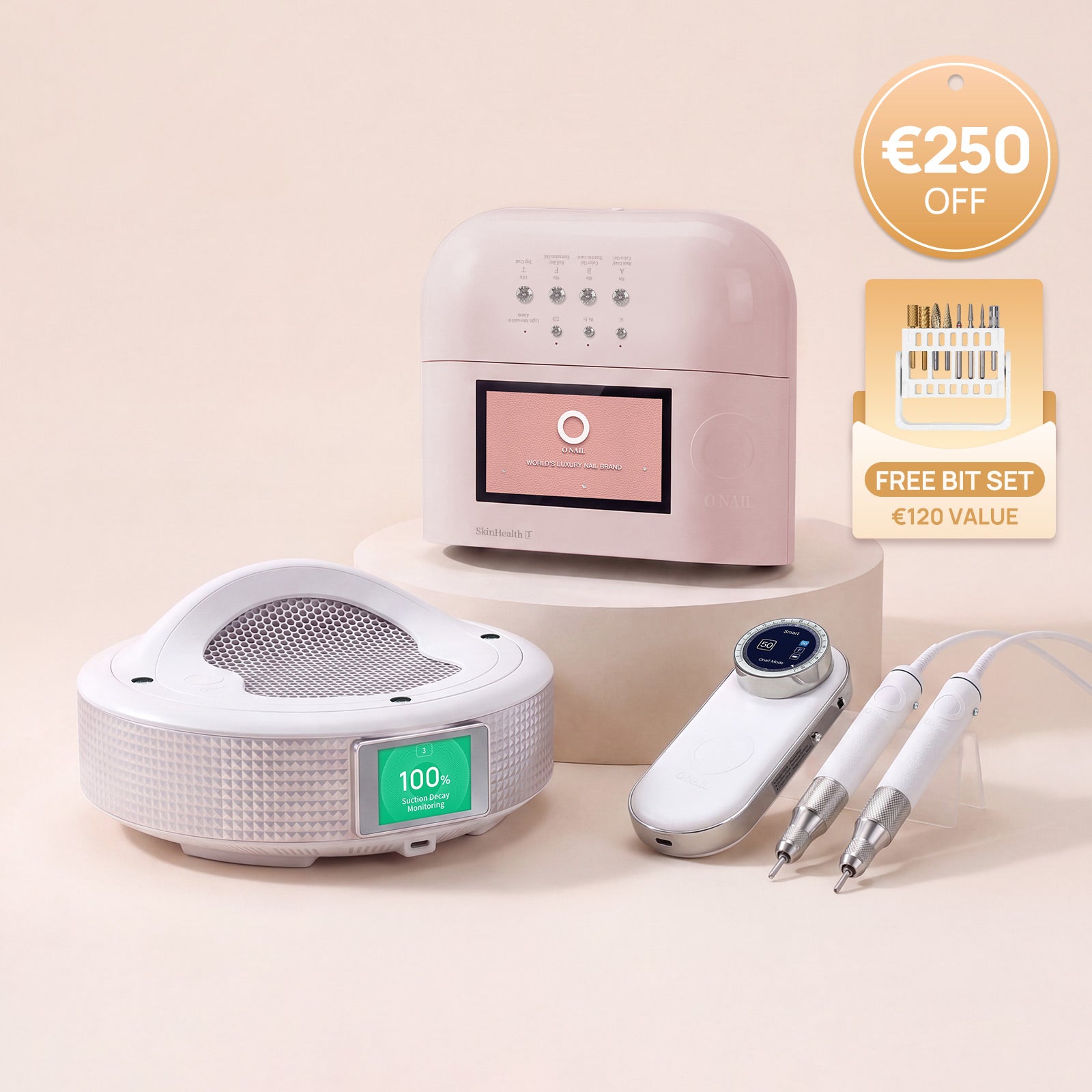 Sistema per saloni definitivo | SUNX PRO MAX + Fresa per unghie Pro Max + Aspiratore di polveri