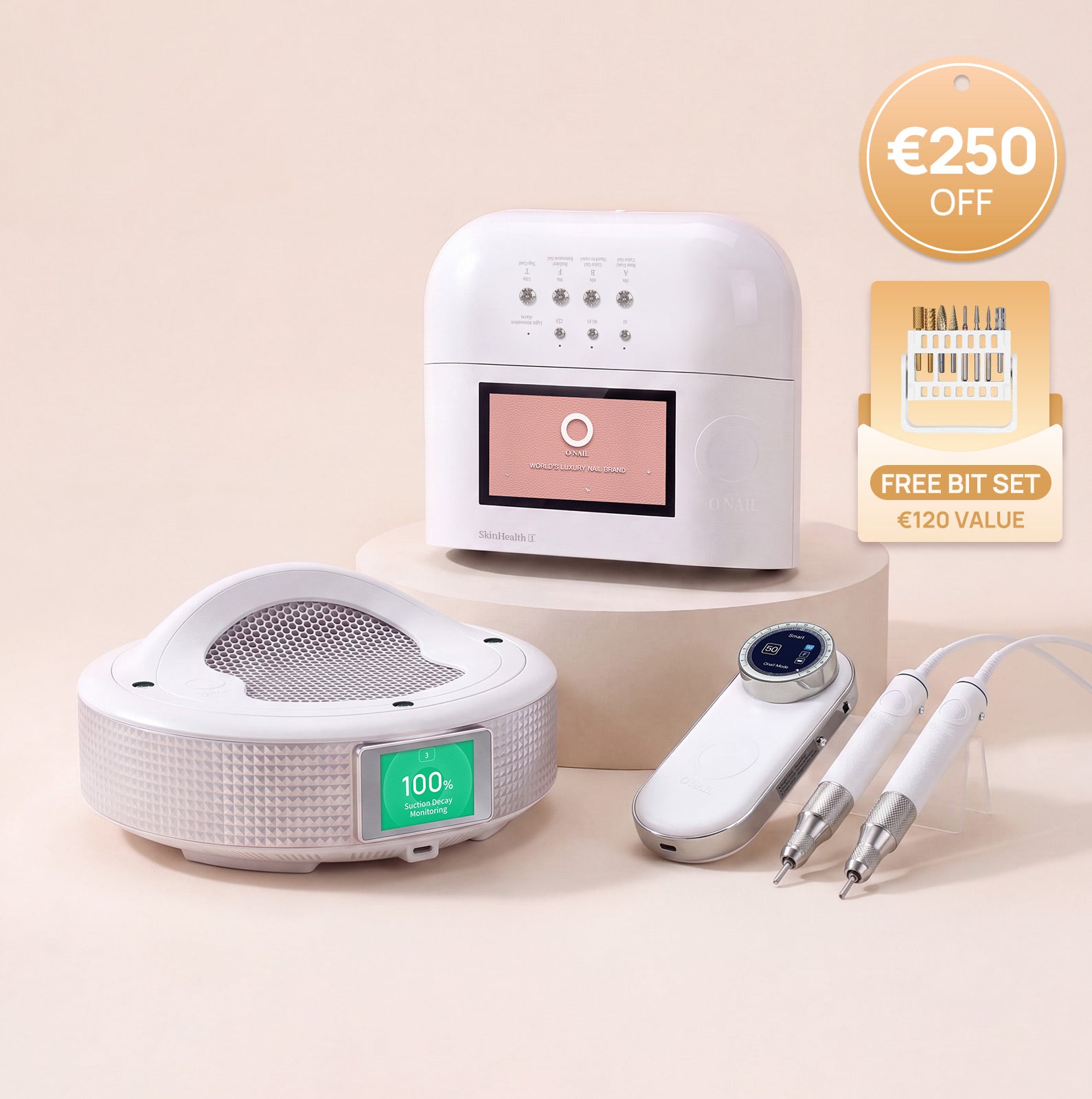 Sistema per saloni definitivo | SUNX PRO MAX + Fresa per unghie Pro Max + Aspiratore di polveri